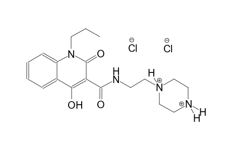 1-(2-{[(4-hydroxy-2-oxo-1-propyl-1,2-dihydro-3-quinolinyl)carbonyl]amino}ethyl)piperazinediium dichloride