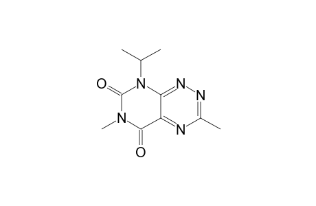 Pyrimido[5,4-e]-1,2,4-triazine-5,7(6H,8H)-dione,3,6-dimethyl-8-(1-methylethyl)-