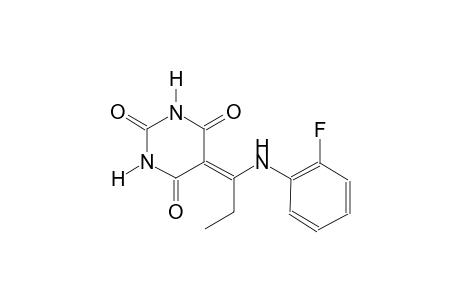 5-[1-(2-fluoroanilino)propylidene]-2,4,6(1H,3H,5H)-pyrimidinetrione