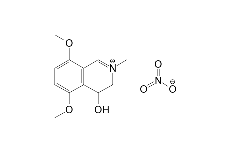 4-Hydroxy-5,8-dimethoxy-2-methyl-3,4-dihydroisoquinolinium nitrate
