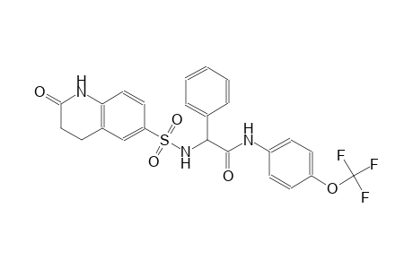 benzeneacetamide, alpha-[[(1,2,3,4-tetrahydro-2-oxo-6-quinolinyl)sulfonyl]amino]-N-[4-(trifluoromethoxy)phenyl]-