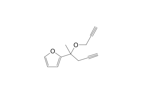 2-[1'-Methyl-1'-( 2"-propynyloxy)-3'-butynyl] furan