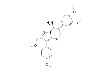 pyrazolo[1,5-a]pyrimidin-7-amine, 6-(3,4-dimethoxyphenyl)-2-(methoxymethyl)-3-(4-methoxyphenyl)-