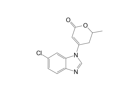 4-(6-CHLORO-1H-BENZO-[D]-IMIDAZOL-1-YL)-6-METHYL-5,6-DIHYDRO-2H-2-PYRANONE