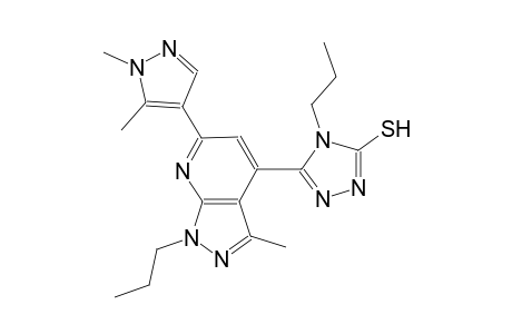 5-[6-(1,5-dimethyl-1H-pyrazol-4-yl)-3-methyl-1-propyl-1H-pyrazolo[3,4-b]pyridin-4-yl]-4-propyl-4H-1,2,4-triazole-3-thiol