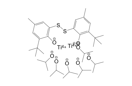 Tetra(isopropoxy)di(u-isopropoxy){u-2,2'-dithiobis(6-tert-butyl-4-methylphenolato)}dititanium