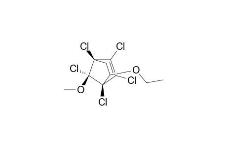 (1R*,4S*,7R*)-1,2,3,4,7-Pentachloro-5-ethoxy-7-methoxybicyclo[2.2.1]hept-2-ene