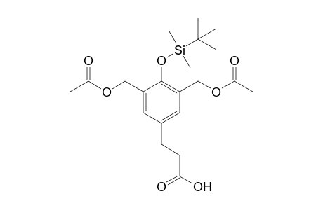 3-{[4'-(t-Butyldimethylsilyl)oxy]-3',5'-bis(acetoxymethyl)phenyl}-propionic Acid