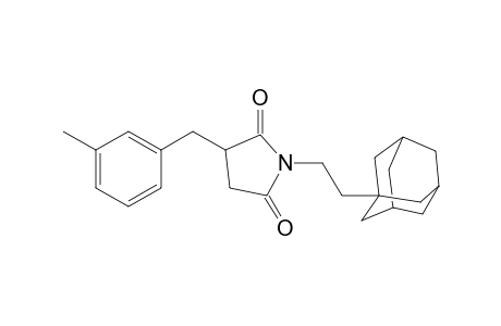 1-[2-(adamantan-1-yl)ethyl]-3-[(3-methylphenyl)methyl]pyrrolidine-2,5-dione