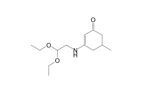 3-[(2,2-diethoxyethyl)amino]-5-methylcyclohex-2-en-1-one