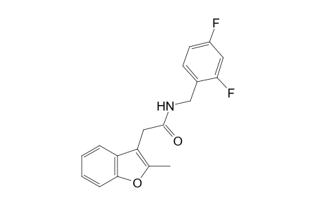 N-(2,4-difluorobenzyl)-2-methyl-3-benzofuranacetamide
