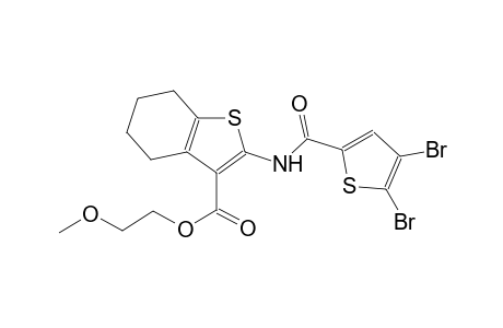 2-methoxyethyl 2-{[(4,5-dibromo-2-thienyl)carbonyl]amino}-4,5,6,7-tetrahydro-1-benzothiophene-3-carboxylate
