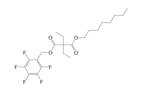 Diethylmalonic acid, octyl pentafluorobenzyl ester