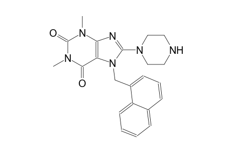 1,3-dimethyl-7-(1-naphthylmethyl)-8-(1-piperazinyl)-3,7-dihydro-1H-purine-2,6-dione