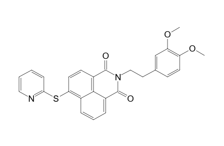 N-(3,4-dimethoxyphenethyl)-4-[(2-pyridyl)thio]naphthalimide