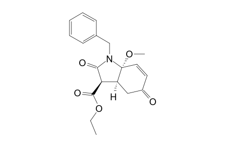 Ethyl 1-benzyl-7a-methoxy-2,5-dioxo-2,3,3a,4,5,7a-hexahydro-1H-indole-3-carboxylate