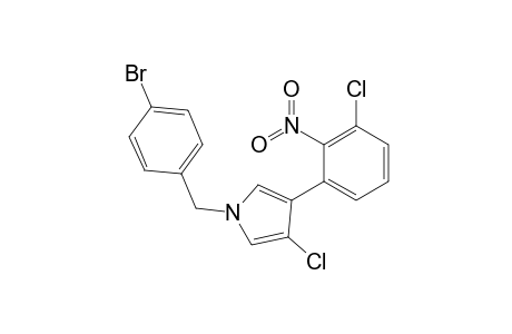 1-[(4-bromophenyl)methyl]-3-chloranyl-4-(3-chloranyl-2-nitro-phenyl)pyrrole