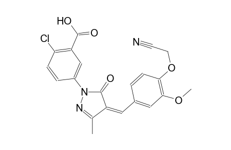 benzoic acid, 2-chloro-5-[(4Z)-4-[[4-(cyanomethoxy)-3-methoxyphenyl]methylene]-4,5-dihydro-3-methyl-5-oxo-1H-pyrazol-1-yl]-