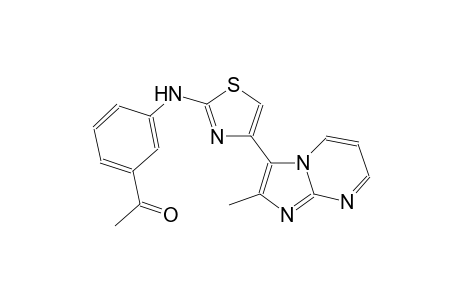 ethanone, 1-[3-[[4-(2-methylimidazo[1,2-a]pyrimidin-3-yl)-2-thiazolyl]amino]phenyl]-