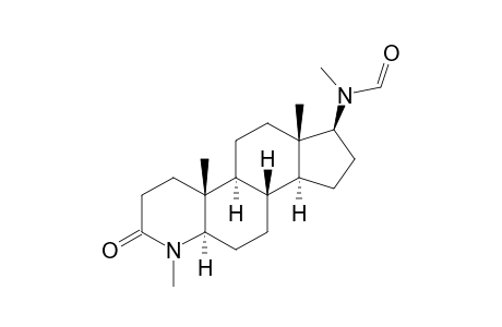 N-[(1S,3aS,3bR,5aR,9aR,9bS,11aS)-6,9a,11a-trimethyl-7-oxidanylidene-2,3,3a,3b,4,5,5a,8,9,9b,10,11-dodecahydro-1H-indeno[5,4-f]quinolin-1-yl]-N-methyl-methanamide
