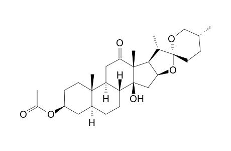 3-β-O-acetyl-12-oxo-14-β-hydroxy-chlorogenin