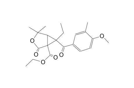 3-oxabicyclo[3.1.0]hexane-1-carboxylic acid, 6-ethyl-6-(4-methoxy-3-methylbenzoyl)-4,4-dimethyl-2-oxo-, ethyl ester