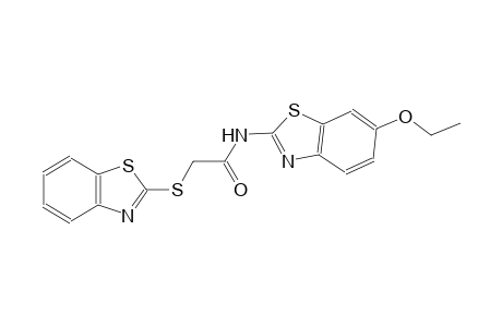 2-(1,3-benzothiazol-2-ylsulfanyl)-N-(6-ethoxy-1,3-benzothiazol-2-yl)acetamide