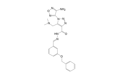 1-(4-amino-1,2,5-oxadiazol-3-yl)-N'-{(E)-[3-(benzyloxy)phenyl]methylidene}-5-[(dimethylamino)methyl]-1H-1,2,3-triazole-4-carbohydrazide