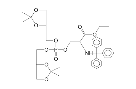 BIS(1,2-O,O'-ISOPROPYLIDENEGLYCEROL)-3-(2-CARBOETHOXY-2-TRITYLAMINOETHYL)PHOSPHATE