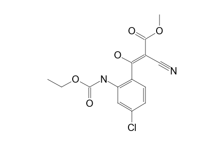 Methyl [(4-chloro-2-ethoxycarbonylaminophenyl)hydroxymethylidene]cyanoacetate