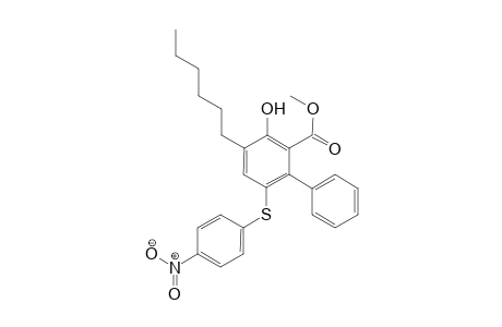 Methyl 4-Hexyl-3-hydroxy-6-[(4-nitrophenyl)sulfanyl]-1,1'-biphenyl-2-carboxylate