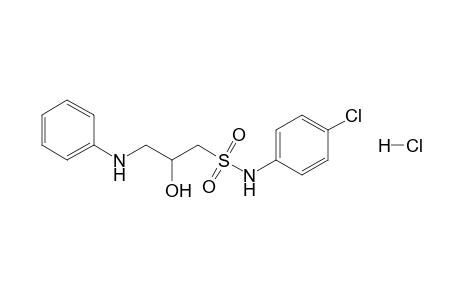 N-(4-chlorophenyl)-2-hydroxy-3-(phenylamino)propane-1-sulfonamide hydrochloride