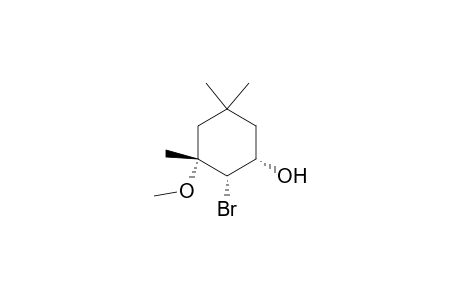 Cyclohexanol, 2-bromo-3-methoxy-3,5,5-trimethyl-, (1.alpha.,2.alpha.,3.beta.)-(.+-.)-