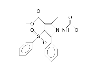 1-T-Butoxycarbonylamino-3-methoxycarbonyl-2-methyl-5-phenyl-4-phenylsulfonyl-pyrrole