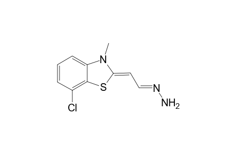 Acetaldehyde, (7-chloro-3-methyl-2(3H)-benzothiazolylidene)hydrazone