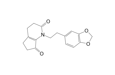 1H-1-Pyrindine-2,7-dione, 1-[2-(1,3-benzodioxol-5-yl)ethyl]-3,4,5,6-tetrahydro-