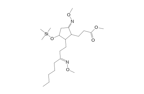 Cyclopentanepropanoic acid, 5-(methoxyimino)-2-[3-(methoxyimino)octyl]-3-[(trimethylsilyl)oxy]-, methyl ester, [1R-(1.alpha.,2.beta.,3.alpha.)]-