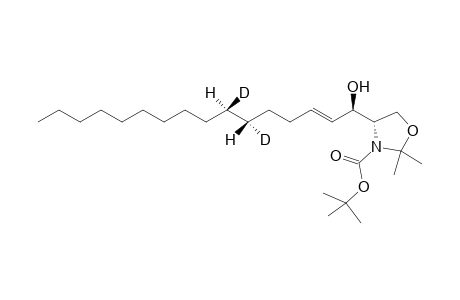 (8R,9R)-4-(1-Hydroxy[8.9-2H2]hexadec-2-enyl)-2,2-dimethyloxazolodine-3-carboxtylic acid tert-Butyl ester