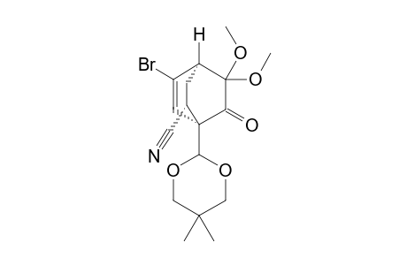(1S*,2r*,4R*)-5-Bromo-1-(5,5-dimethyl-1,3-dioxan-2-yl)-8,8-dimethoxy-7-oxobicyclo[2.2.2]oct-5-ene-2-yl cyanide