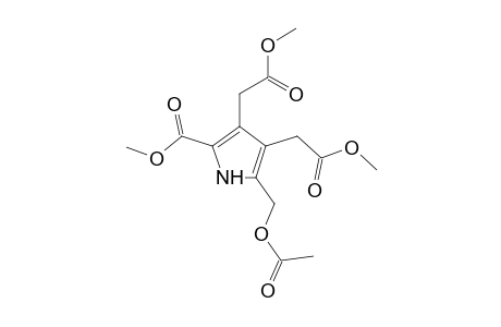 1h-Pyrrole-3,4-diacetic acid, 2-acetoxymethyl-5-methoxycarbonyl-, dimethyl ester