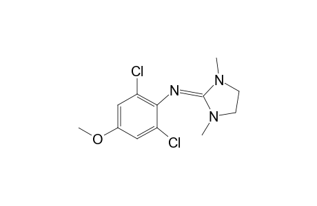 Benzenamine, 2,6-dichloro-N-(1,3-dimethyl-2-imidazolidinylidene)-4-methoxy-
