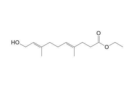 Ethyl 4,8-dimethyl-10-hydroxy-4E,8E-decadienoate