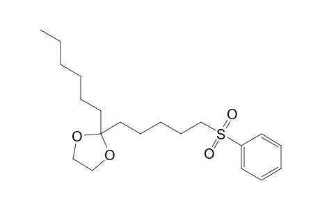 2-(5-besylpentyl)-2-hexyl-1,3-dioxolane