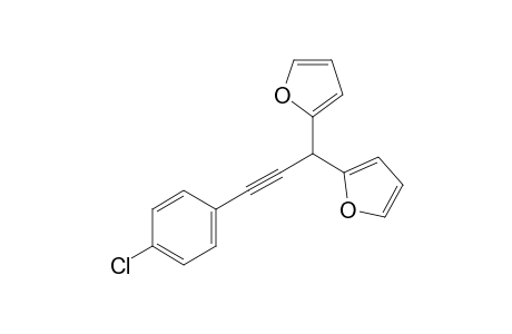 2-[3-(4-chlorophenyl)-1-furan-2-ylprop-2-ynyl]furan