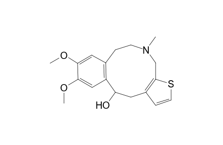 Thieno[3,2-e][3]benzazecin-12-ol, 4,5,6,7,12,13-hexahydro-9,10-dimethoxy-5-methyl-, (.+-.)-