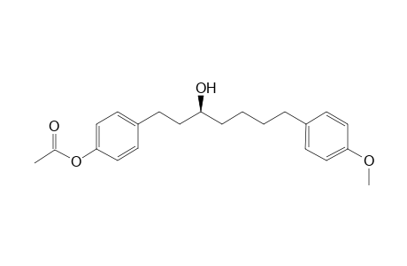 (+)-(alpha-S)-alpha-{2-[4-(Acetyloxy)phenyl]ethyl}-4-methoxybenzenepentanol