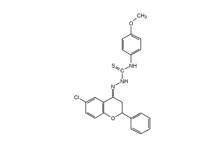 6-chloroflavanone, 4-(p-methoxyphenyl)-3-thiosemicarbazone