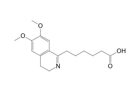 1-Isoquinolinehexanoic acid, 3,4-dihydro-6,7-dimethoxy-