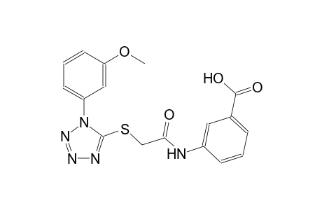 benzoic acid, 3-[[[[1-(3-methoxyphenyl)-1H-tetrazol-5-yl]thio]acetyl]amino]-