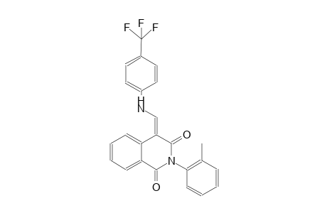 1,3(2H,4H)-isoquinolinedione, 2-(2-methylphenyl)-4-[[[4-(trifluoromethyl)phenyl]amino]methylene]-, (4E)-